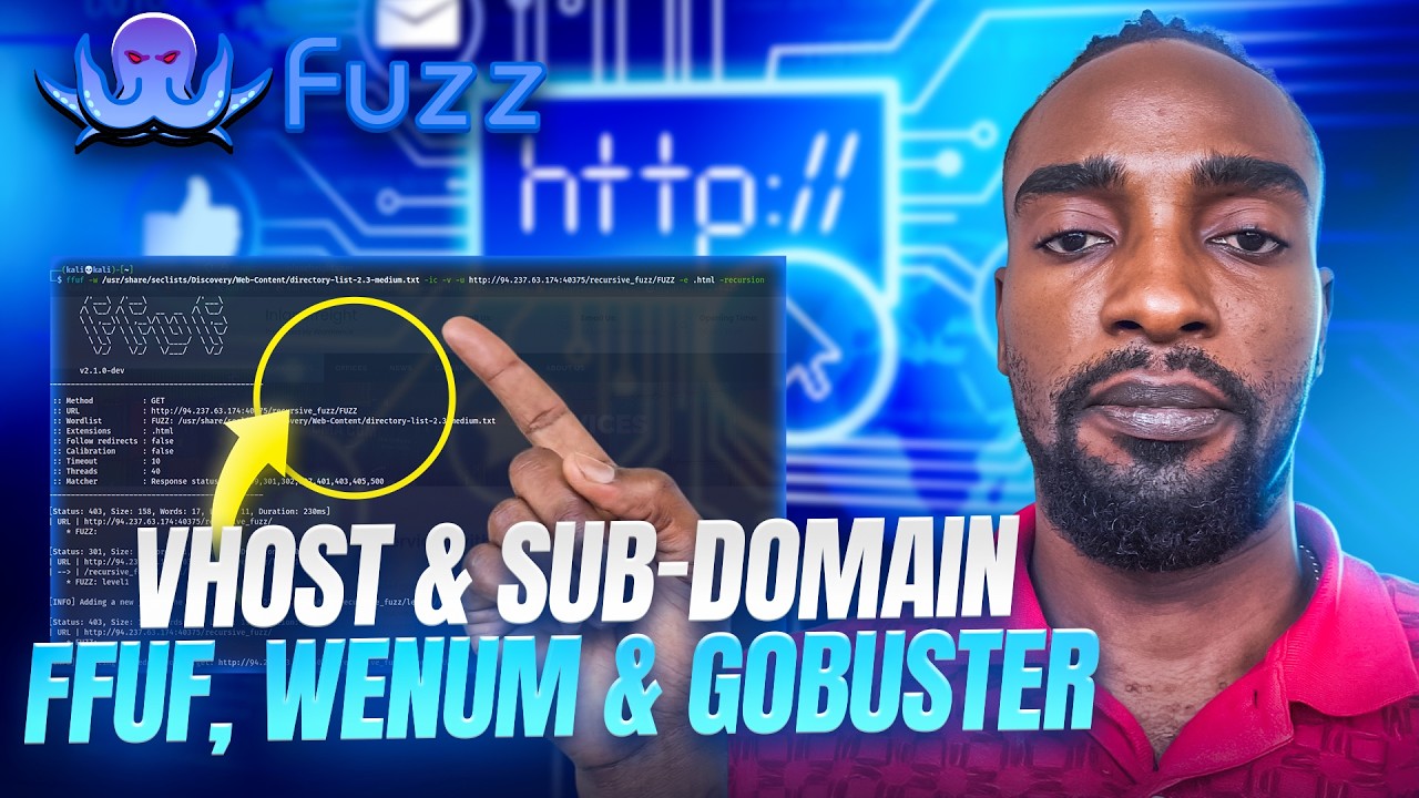 Enumeration de site web caché et sous domaine FUZZING Web Vhost and sub domain avec Gobuster