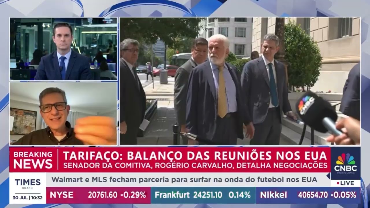 Senador Rogério Carvalho sobre o Tarifaço: balanço das reuniões nos EUA | CNBC Times Brasil