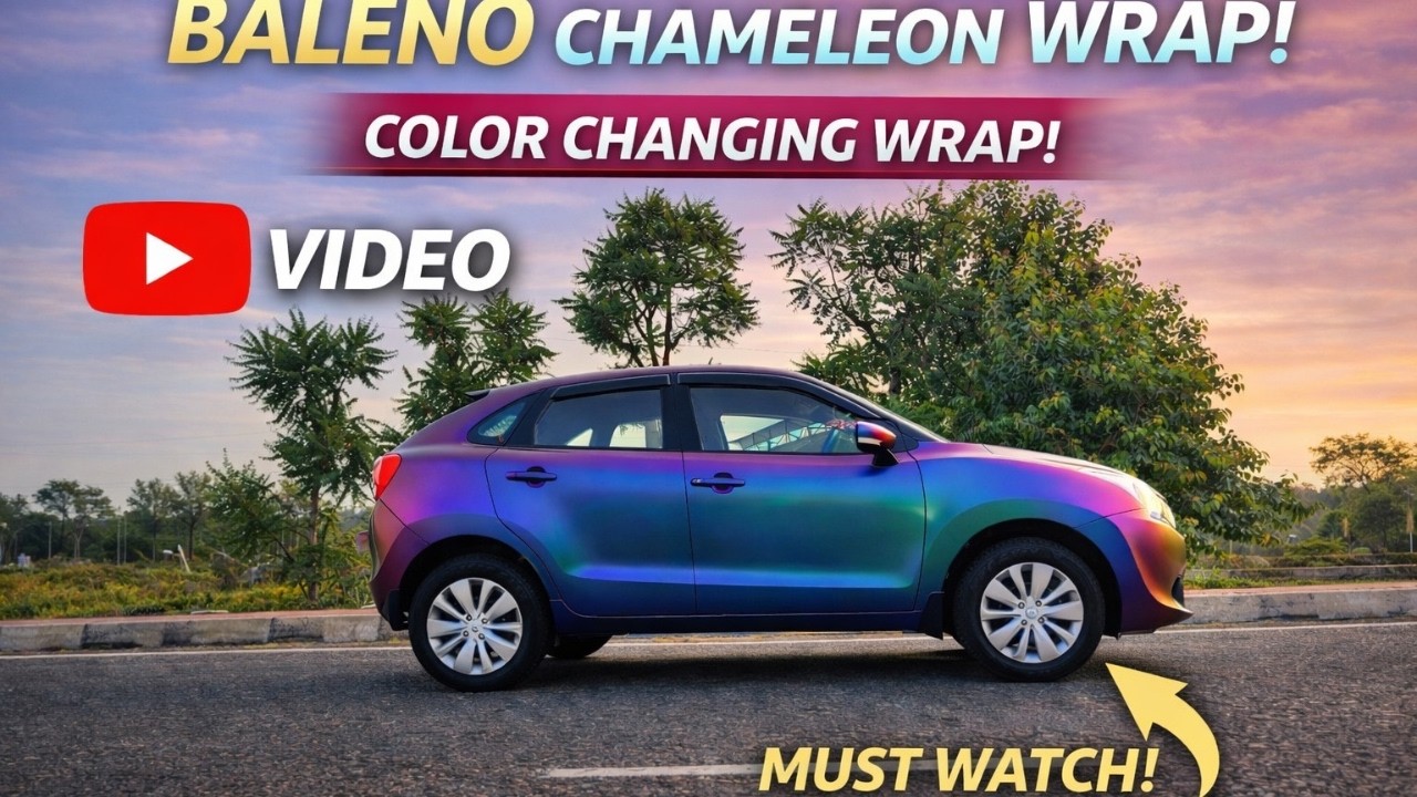 Maruti Suzuki /Nexa Baleno Chameleon Vinyl Wrapping/ Baleno Modification @VwrapsSikar