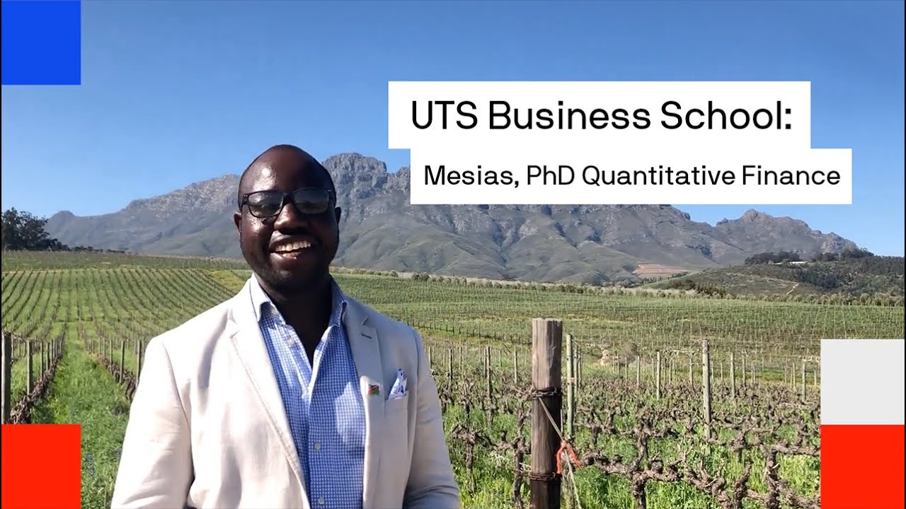 Hear from UTS Business alumnus Mesias from Namibia (PhD, Quantative Finance)