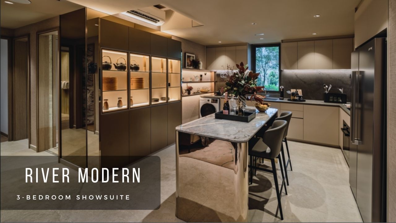 River Modern 3 Bedroom Showflat (1098 sqft)