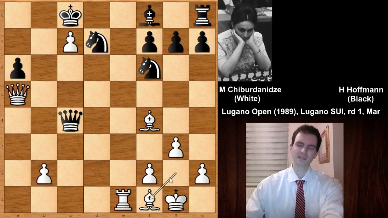 Maia Chiburdanidze vs Hans Hoffmann - Lugano Open (1989)
