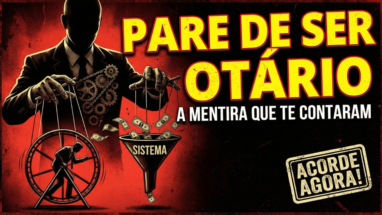 O SISTEMA TE FAZ DE OTÁRIO - Acorde ou continue sendo massa de manobra.