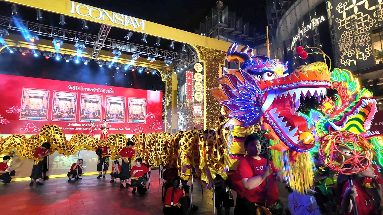[4K UHD] 🧧2025 Chinese New Year Ceremony 🐲 Dragon Dance Show in Bangkok