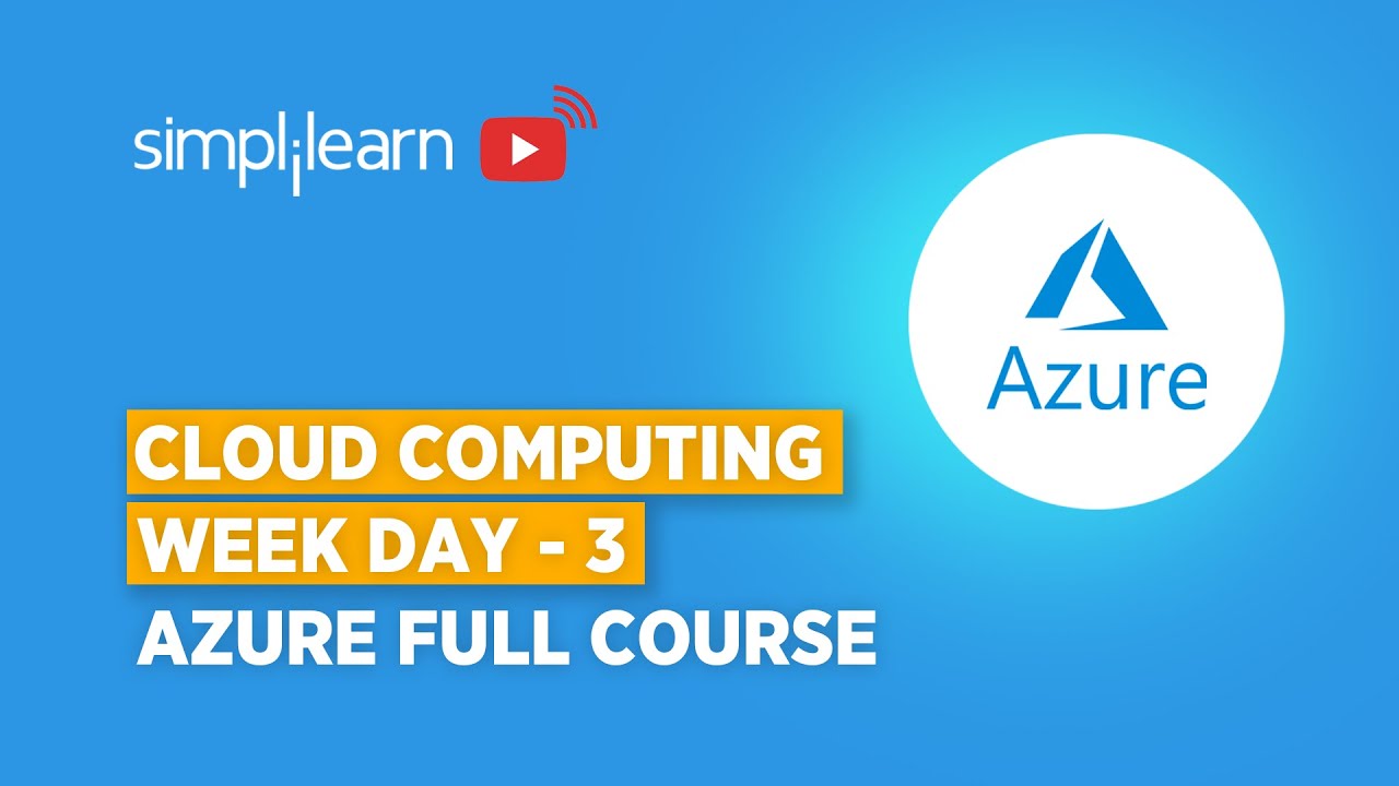 Learn Cloud Computing Day 3 | Azure Tutorial For Beginners | Azure For Beginners 2026 | Simplilearn