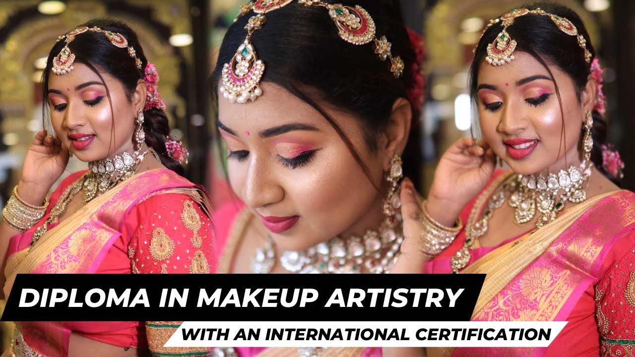 Diploma in Makeup Artistry & Hairstyling Course with International certification🇬🇧 #makeupcourse