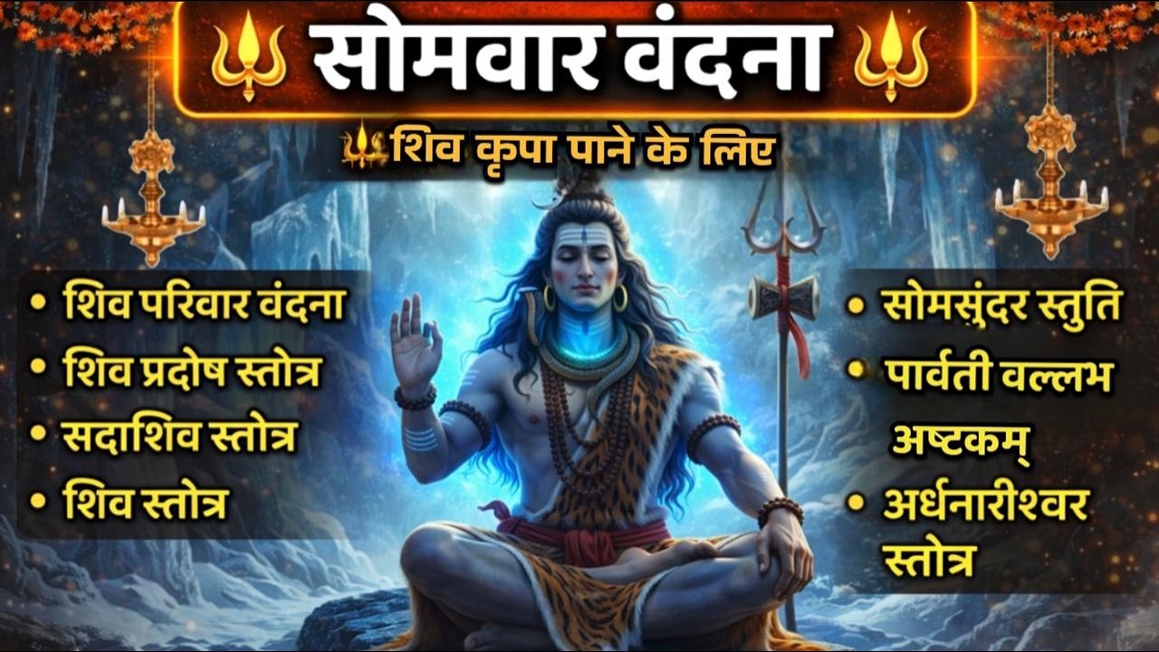 #somvar/प्रदोष व्रत/सदाशिव स्तोत्र/सोमसुंदर स्तुति/पार्वतीवल्लभाष्टकं/अर्धनारीश्वर स्तोत्र