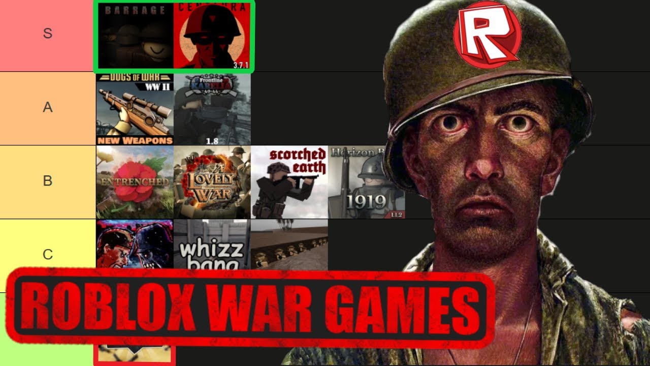 Играем во все игры про мировую войну в Roblox