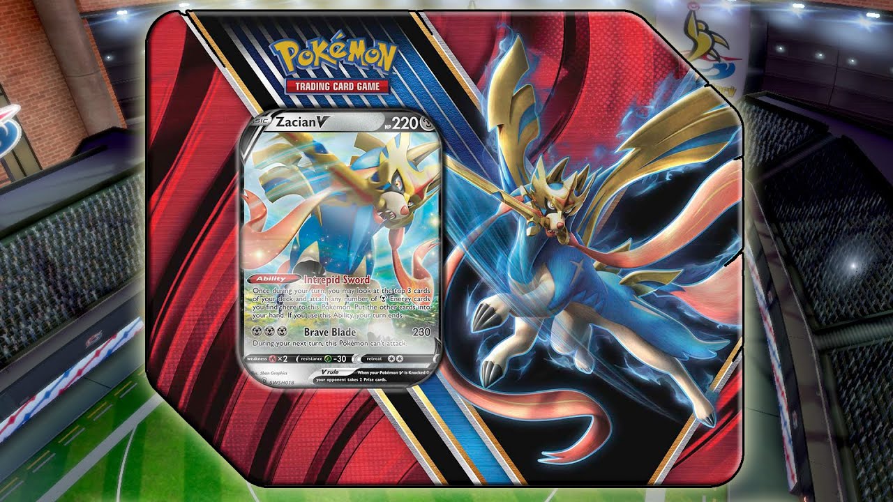 Pokemon Legends of Galar Zacian V Tin Opening!