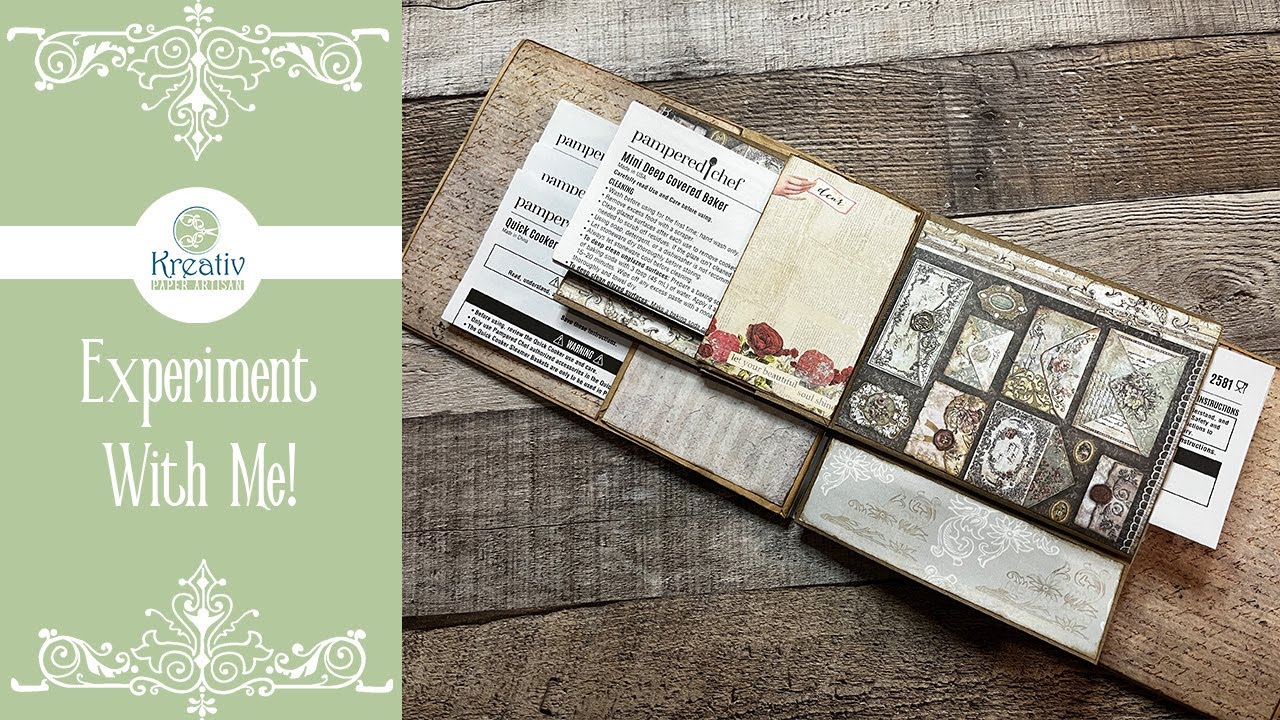 Tutorial: Experiment with Me!: Pampered Chef User Manual Holder/Folio Using Paper Bags