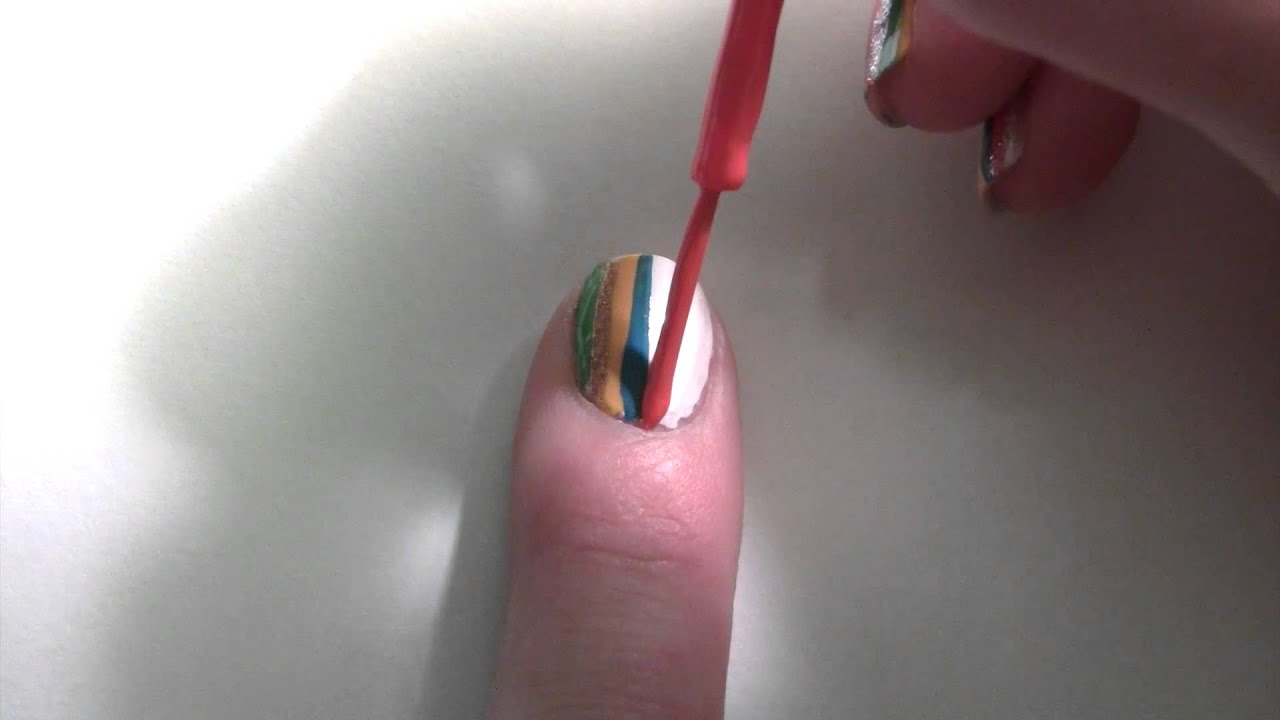Striped Nail Art