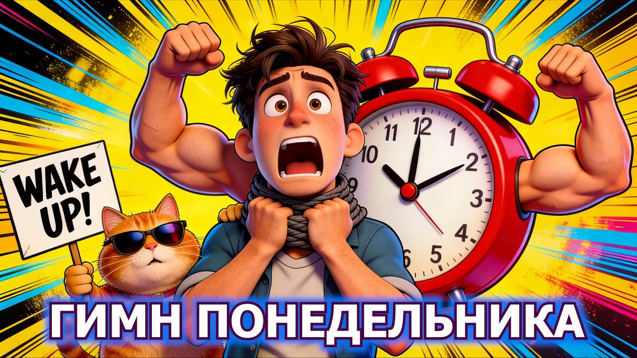 ЭТА ПЕСНЯ ПОДНИМЕТ МЕРТВОГО! ⏰ Гимн Понедельника 2026 (Ржака до слез) 😂