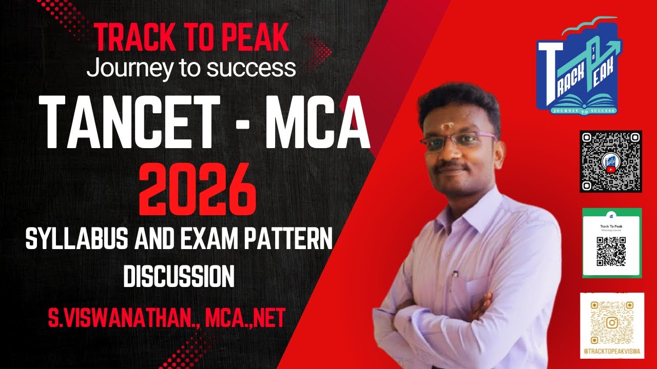 TANCET MCA 2026 Syllabus & Exam Pattern Explained | Section-Wise Topics & Marking Scheme