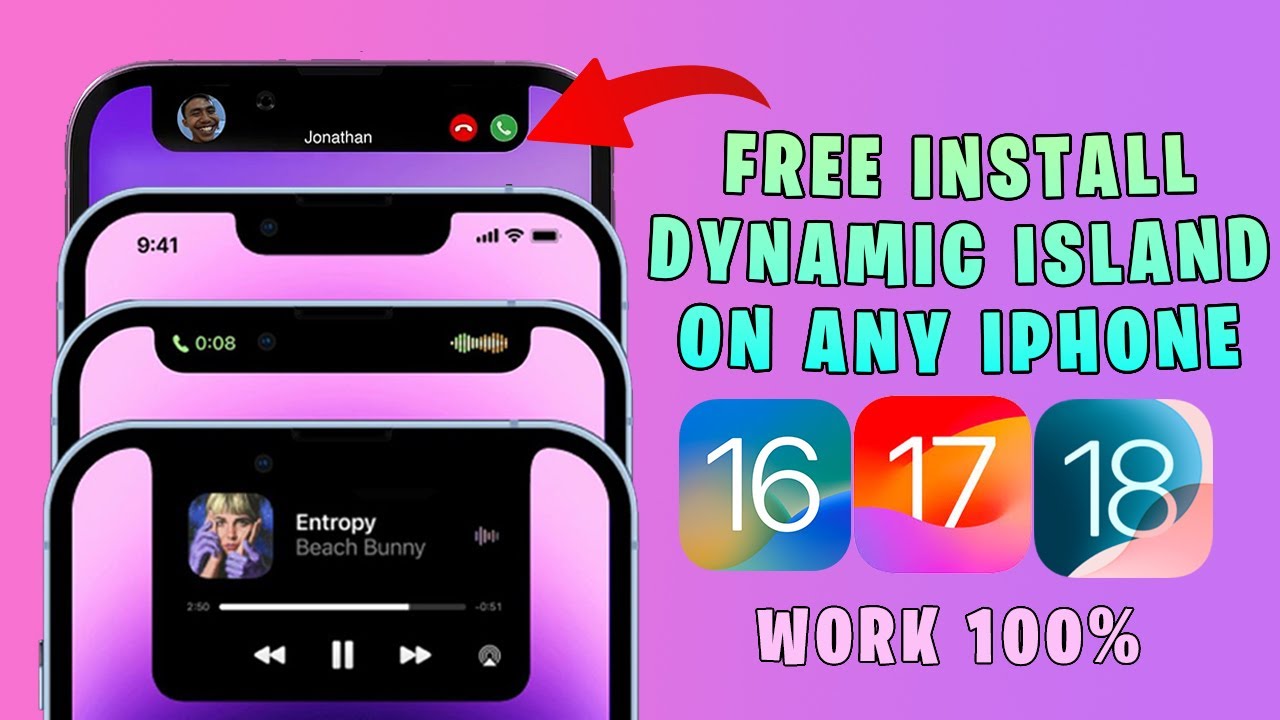 REAL Dynamic Island on ANY iPhone for iOS 16/17/18