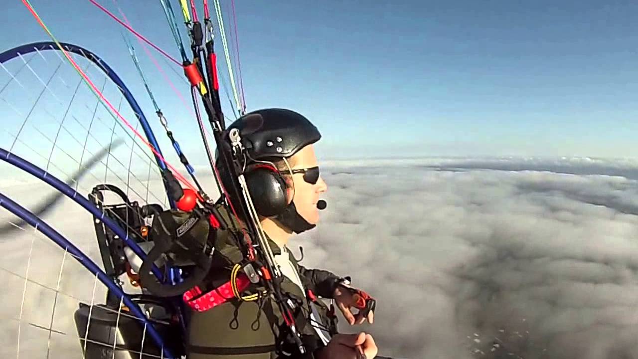 PPG Paragliding above the clouds at gatton