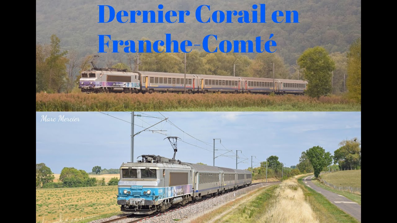 Derni&egrave;re circulation d'un train Corail en Franche-Comt&eacute;
