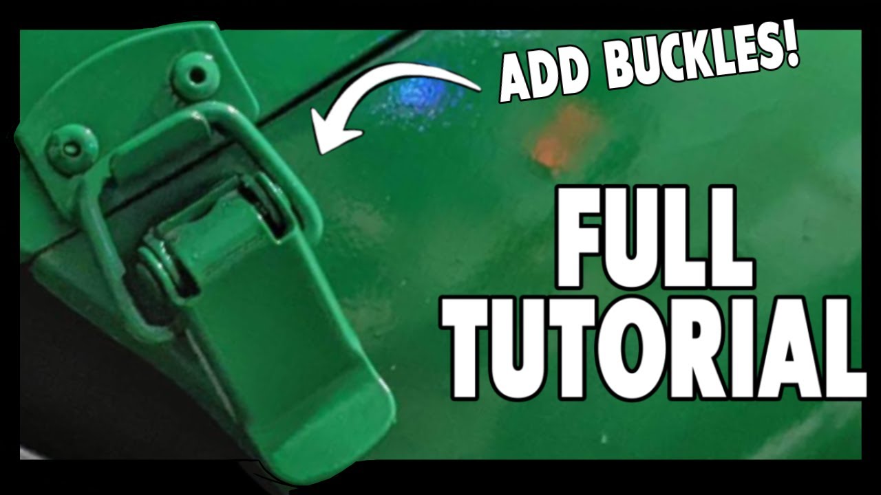 How To Add Buckles To Your Power Ranger Helmets! Adding Clasps to 3D Printed Helmets! 