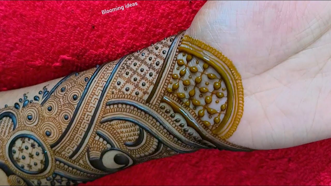 Gorgeous bridal mehndi design | Wedding special unique henna design | Full hand stylish mehndi art