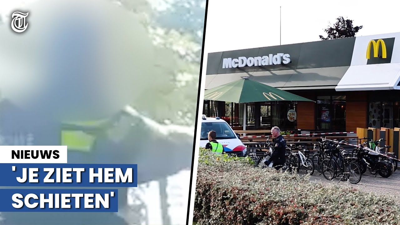 Fataal schot bij McDonald's Capelle gefilmd: 'Je ziet de agent schieten'