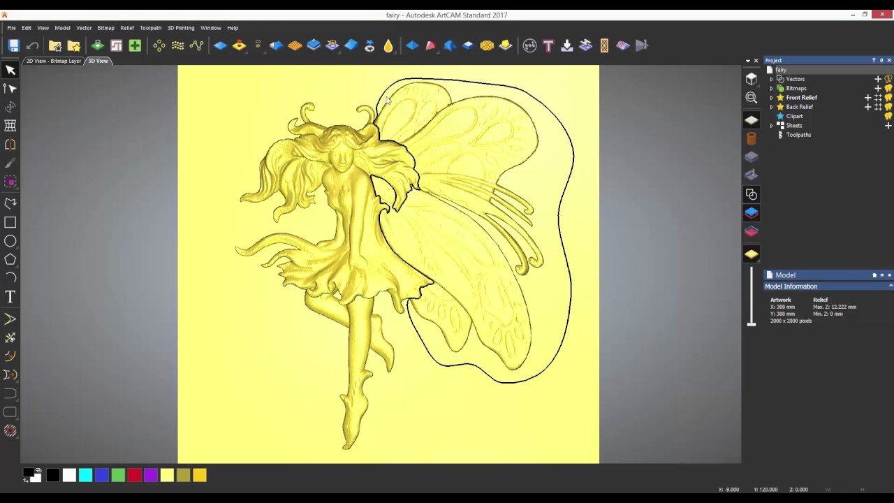 ArtCAM Standard Tutorials - 4.4 Trimming