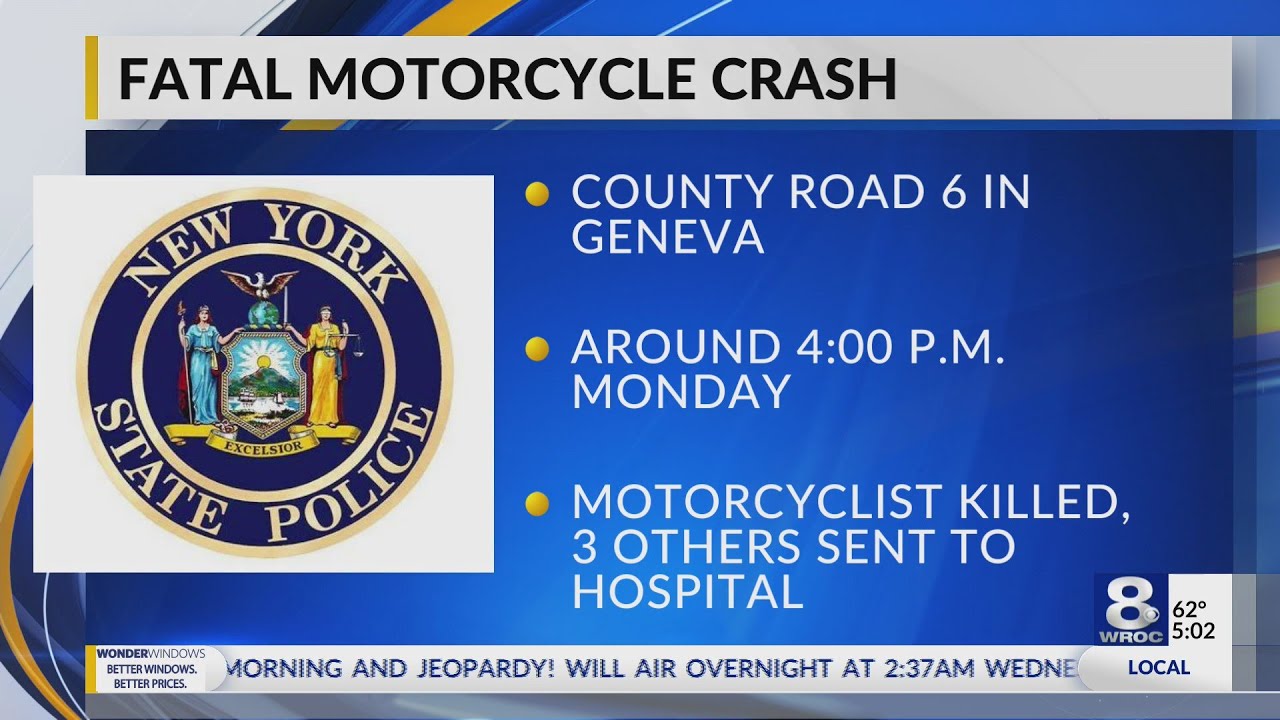 Head-on crash kills motorcyclist in Geneva