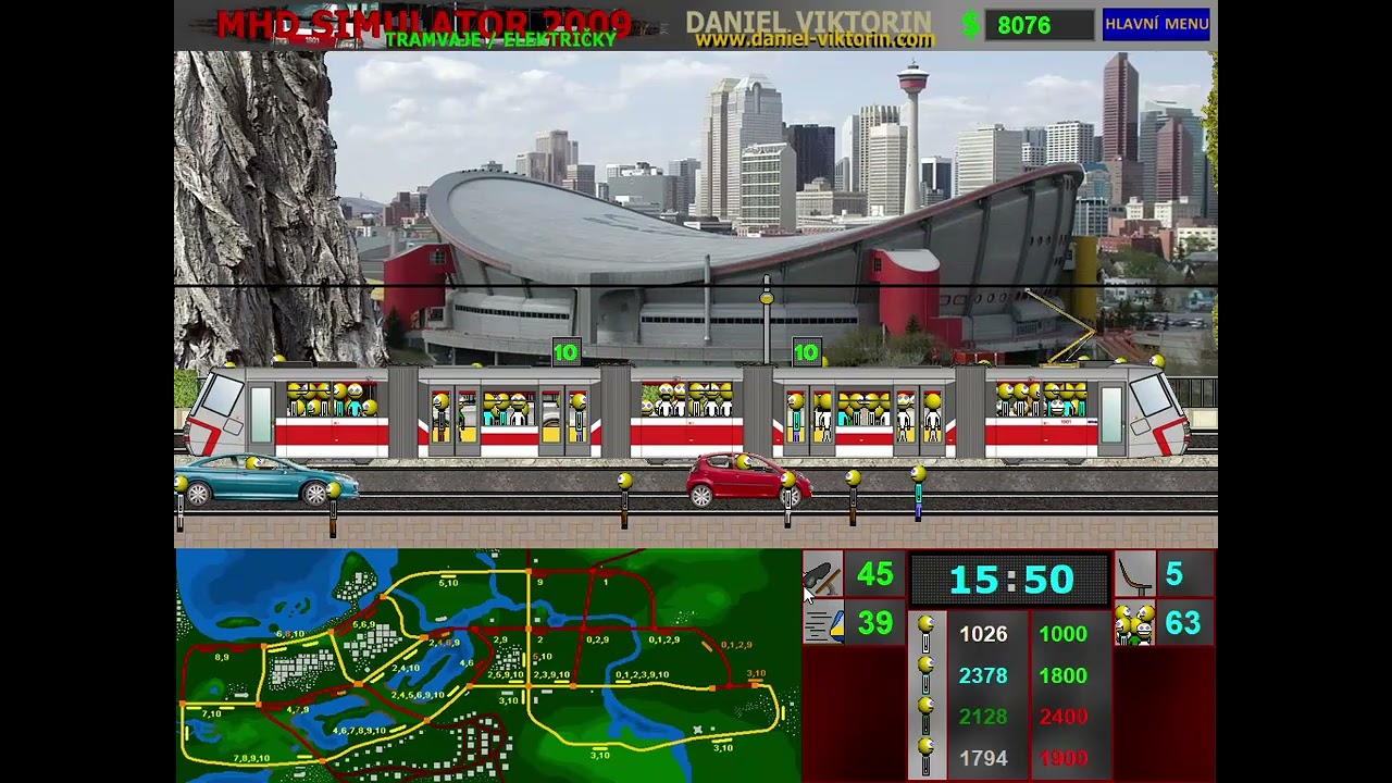 MHD Simulator 2009 - Linka 10 - Škoda 13T
