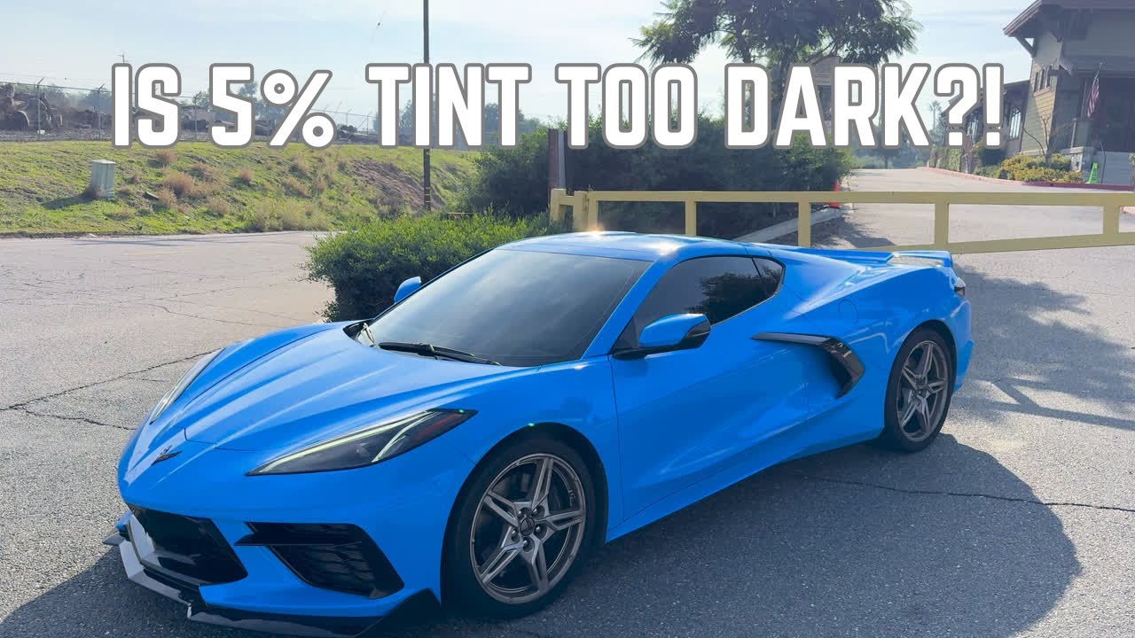 IS 5% TINT TOO DARK FOR DAILY DRIVING?! | 2020 Chevrolet Corvette Build @abc.garage