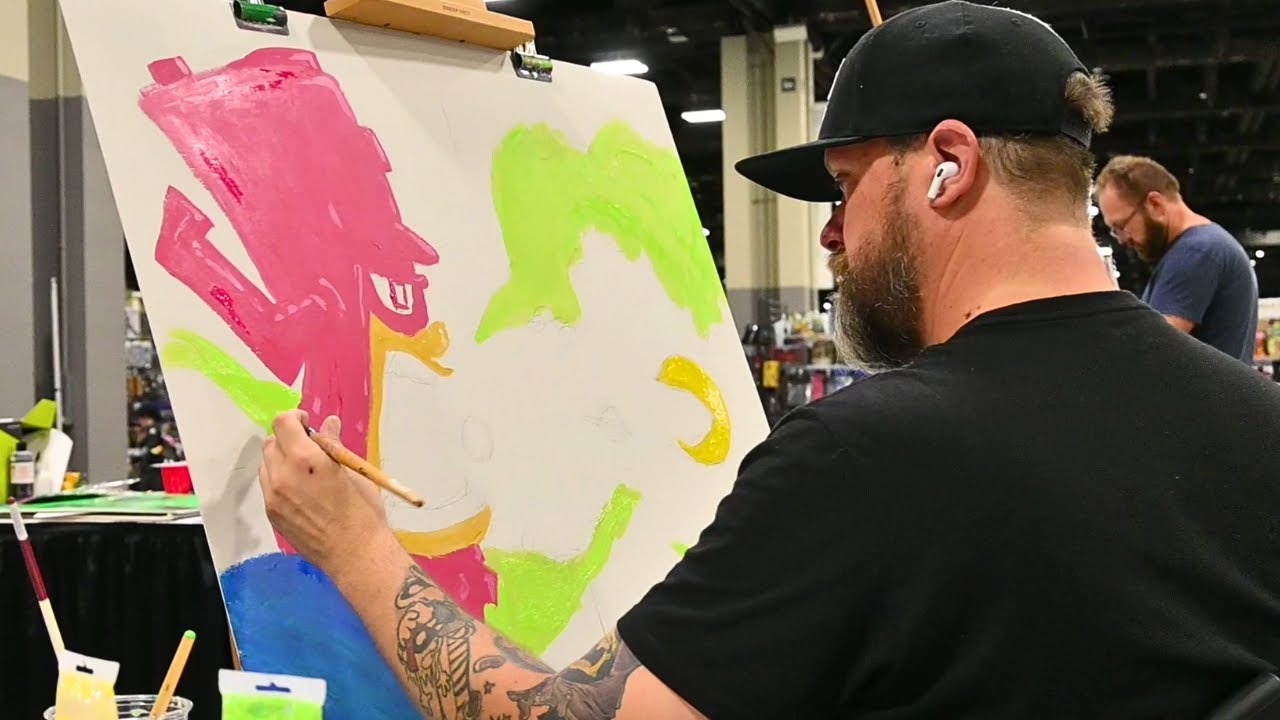 Skottie Young Creates His $15,000 Galactus Painting Infront of Fans at Heroes Con 2025