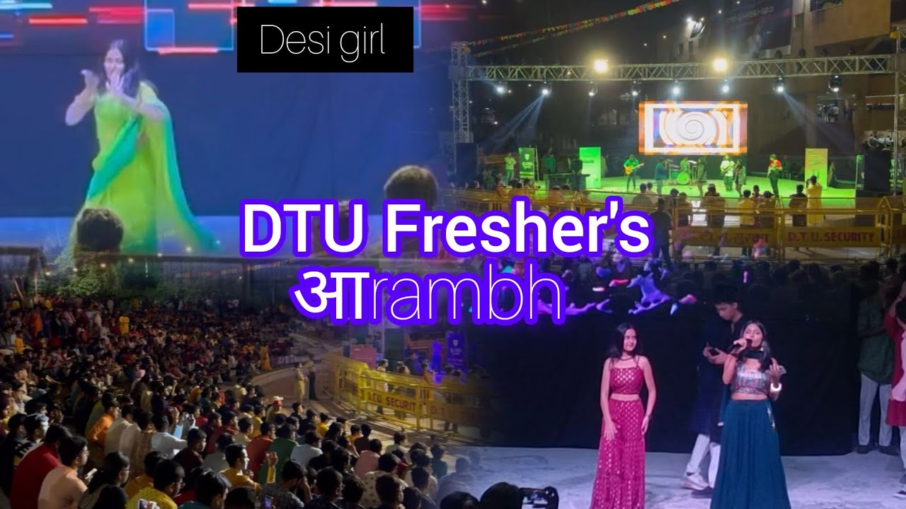 DTU Fresher's aarambh 🔥welcome all 🥰#dtu #fest #collage #dance #vlogger