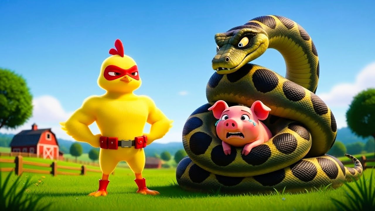 Baby Pig Trapped in Python Coils… Chick Man’s Heroic Rescue!