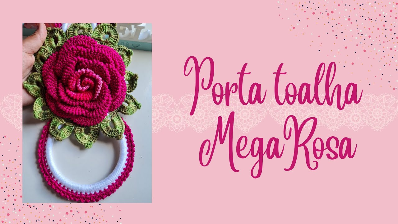 #vlog produção porta toalha mega rosa (#Débora Tavares)