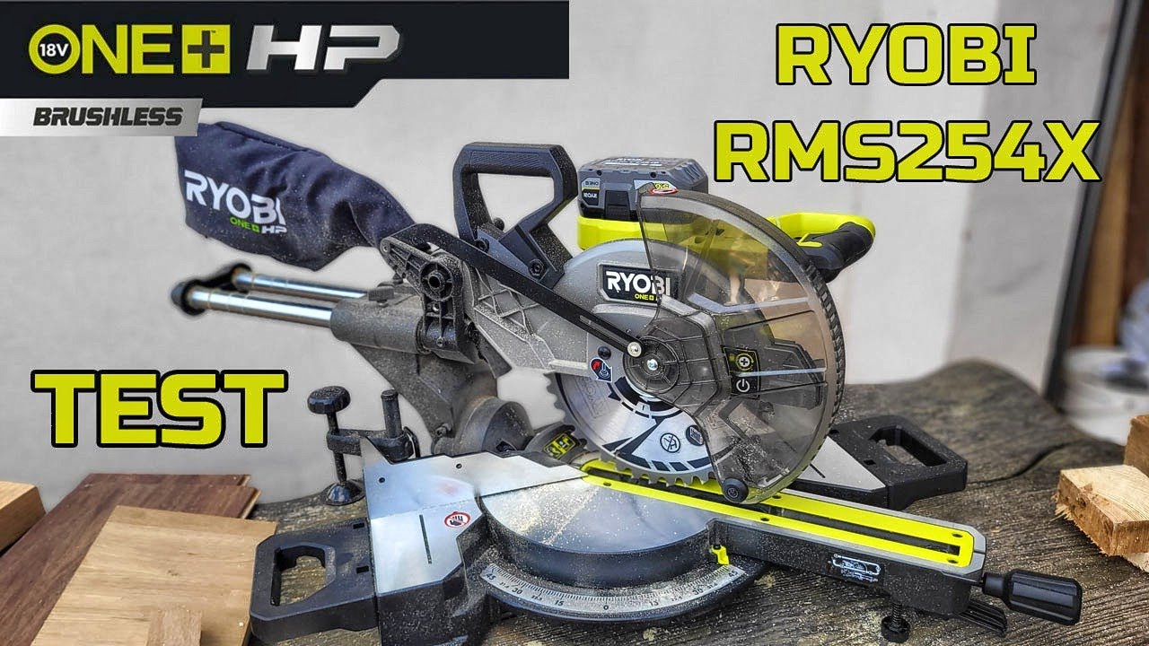 Ukośnica 18V RYOBI RMS18254X HP - TEST - Bezszczotkowa z Tarczą 254MM