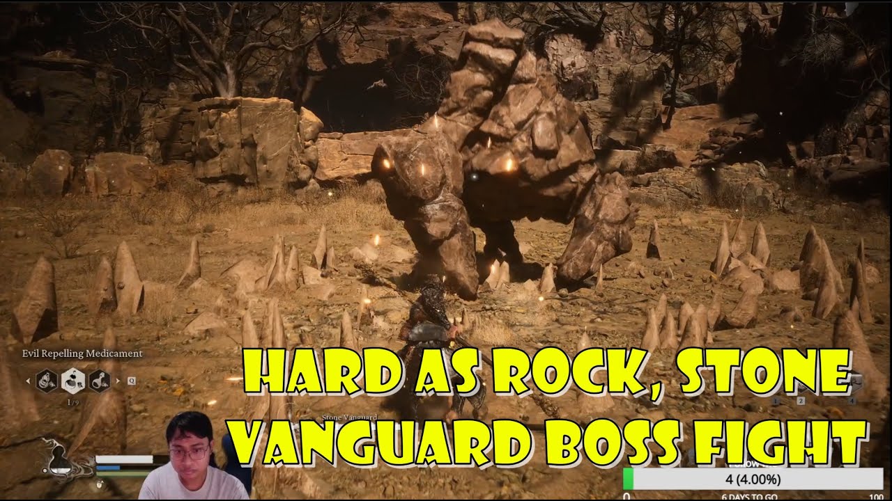 This Rock Boss is hard as rock, Stone Vanguard Boss Fight - Black Myth Wukong