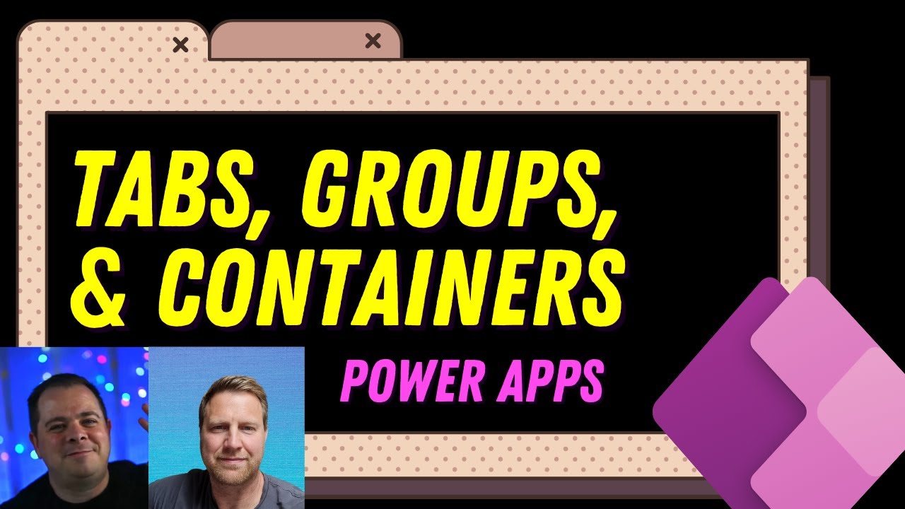 Вкладки Power Apps, контейнеры и группы