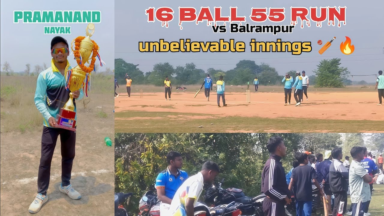 Pramanand Nayak ||16 ball 55 run🔥🏏||Thriller inning (pitakalang 2025) @YouTube @tseries@ODIAHD