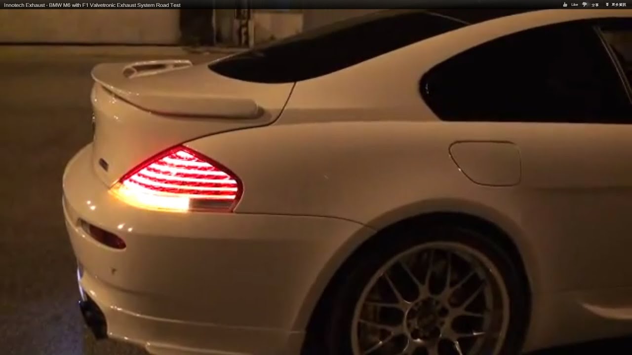 BMW M6 with F1 iPE Valvetronic Exhaust System