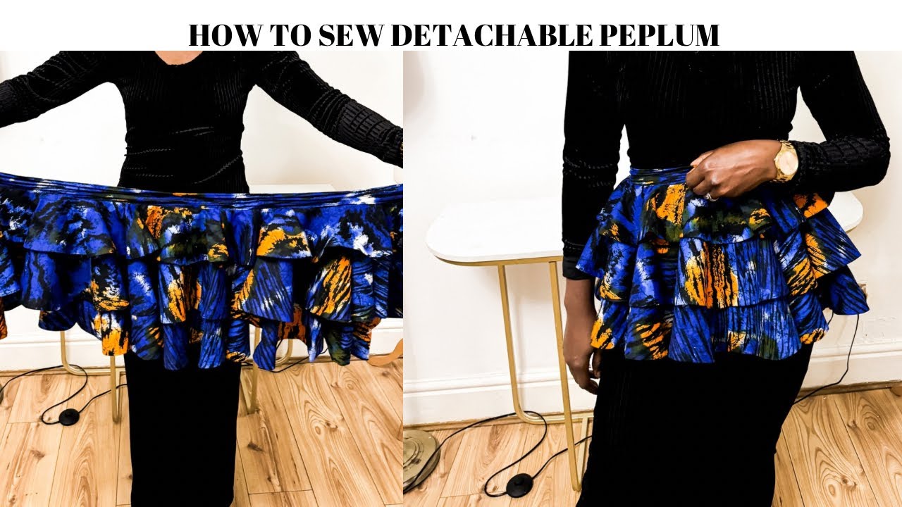 How to make 720 degrees detachable peplum