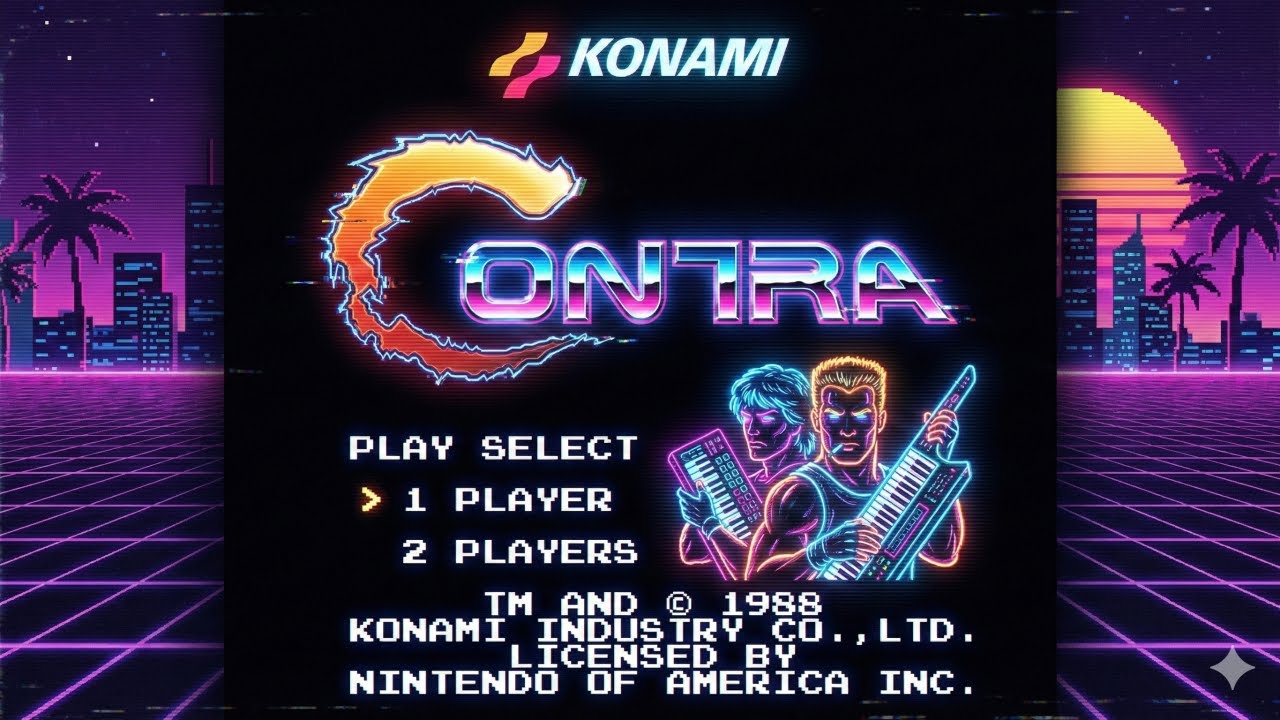 콘트라-혼두라 (NES) - 전곡 신스웨이브 리믹스 🎵 | Contra NES Synthwave OST by VGM Echoes