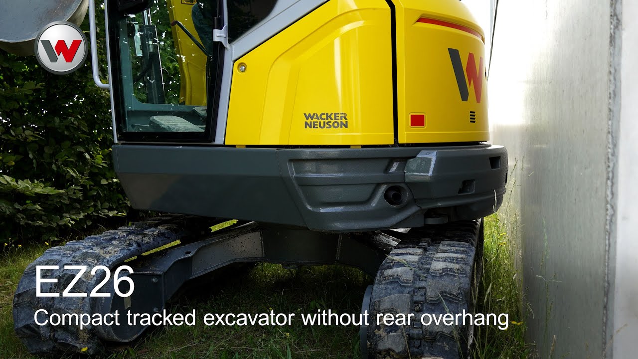 The EZ26 &ndash; compact tracked excavator with plenty of power and no rear overhang