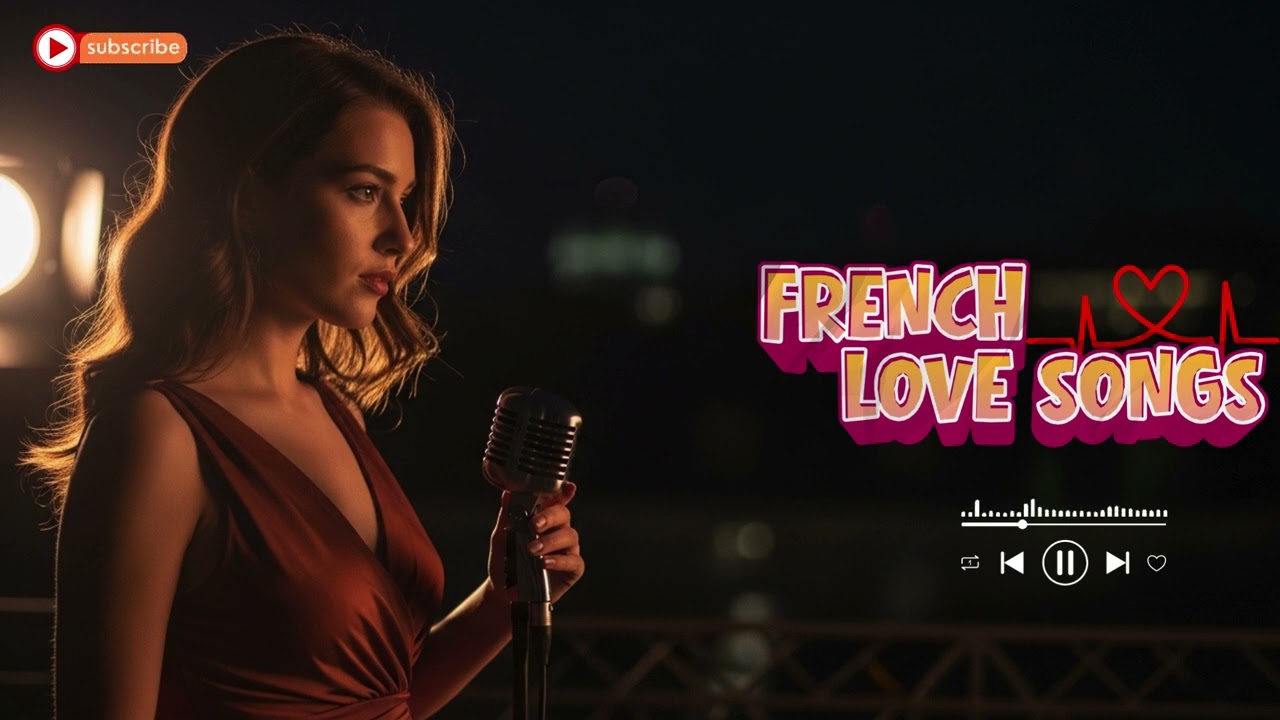 Paris Love Music 💞 Gentle French Songs for Calm Nights & Relaxation