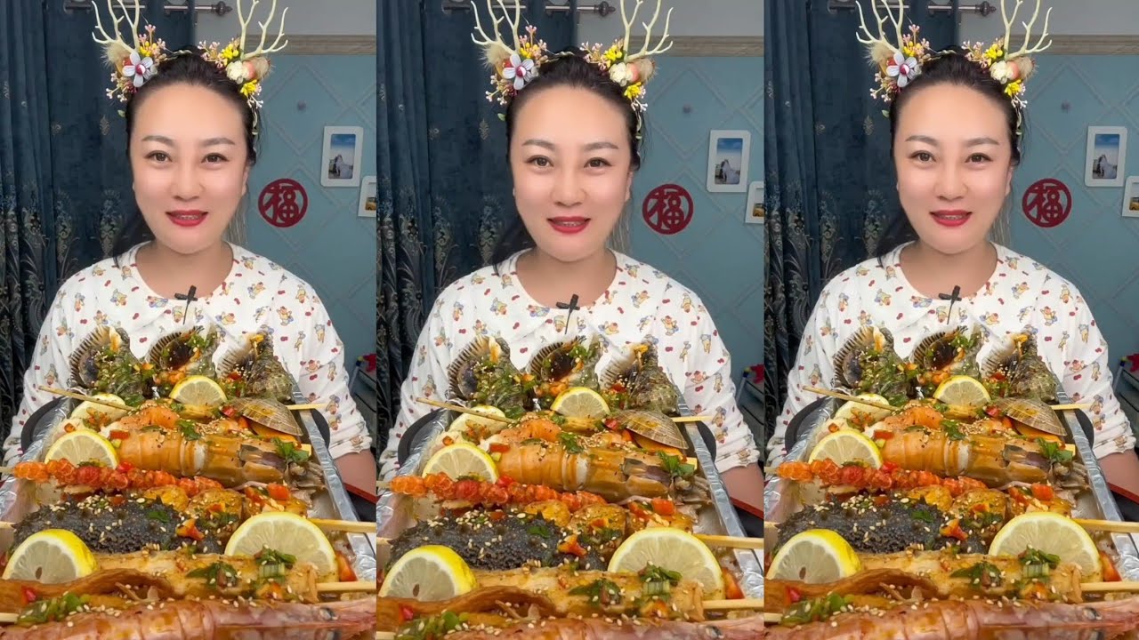 Yummy #394 Seafood 🦐, 🦪, 🐙🤤 🦐🦐. Shrimp  🦐 🦐 Oyster 🦪🦪 ...#mukbang #seafood #yummyfood 