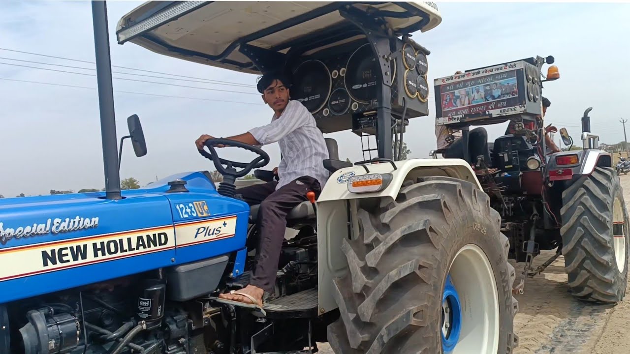 New holland 3630 4x4 vs mahindra novo 605 tochan💙❤️