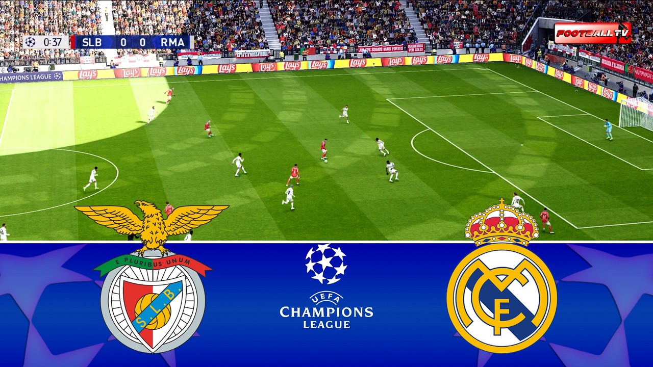 Benfica vs Real Madrid - UEFA Champions League 2026 1st Leg | Full Match All Goals | Pes 21 Gameplay