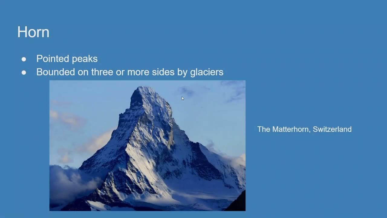 Alpine Glaciation and Glacial Features (Workshop 5 Recording 9)