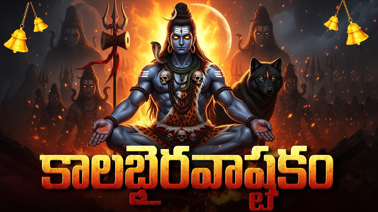 కాలభైరవ అష్టకం వింటే కష్టాలు, సమస్యలు తొలగిపోతాయి | Kalabhairava Ashtakam In Telugu With Lyrics