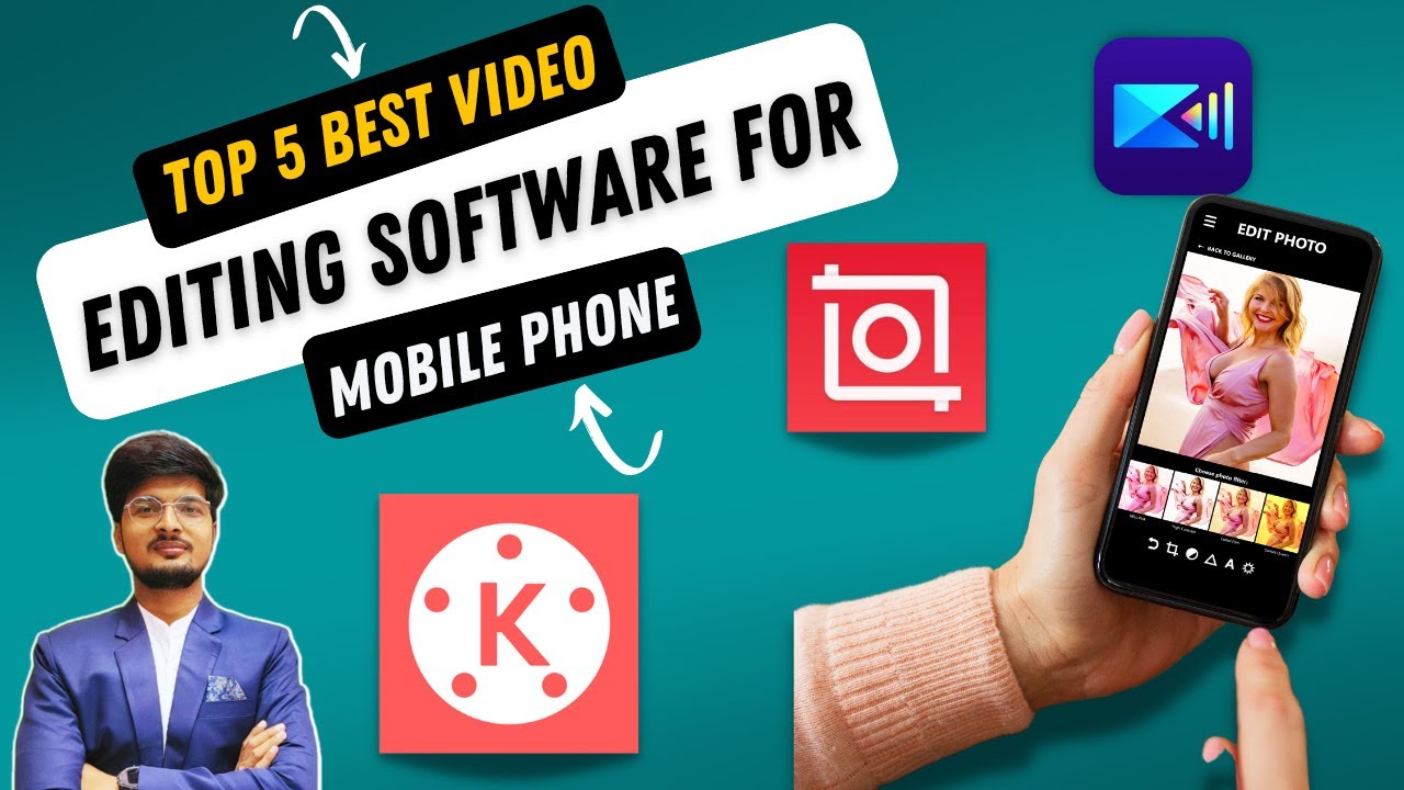 Top 5 Video editing software for Mobile  by learn centre technology