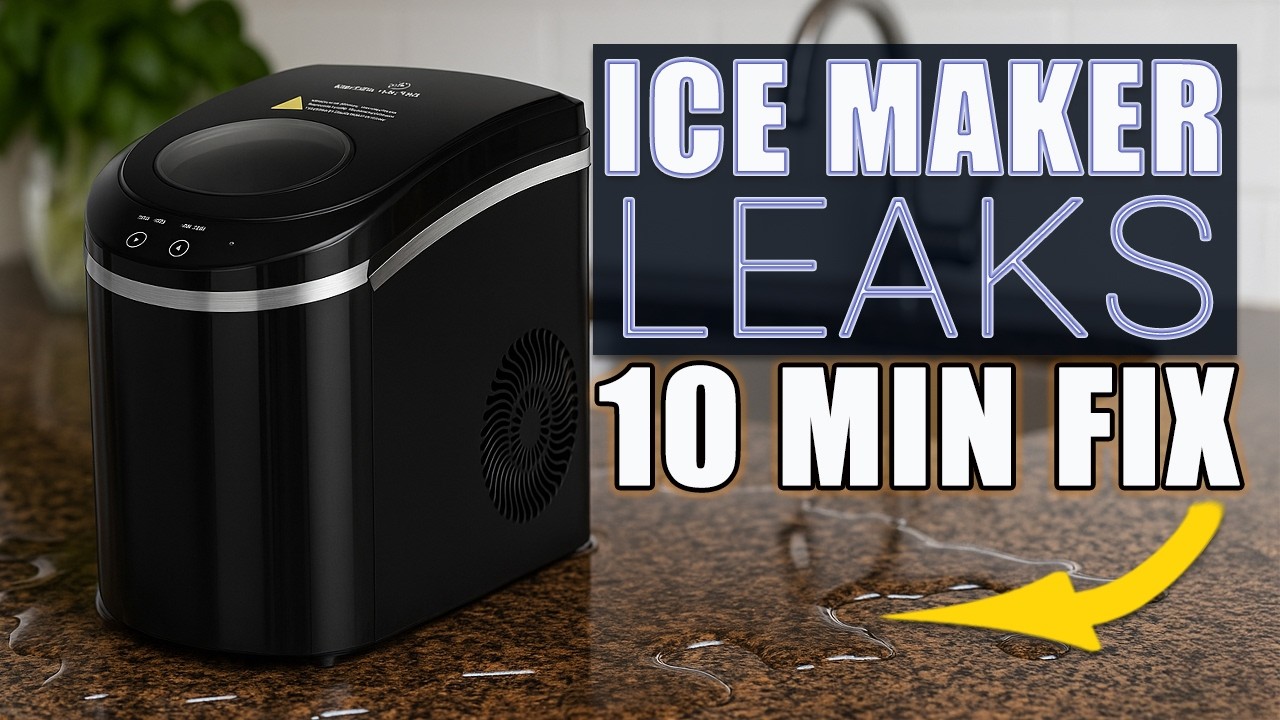 Yes, ANYONE can fix this common ice maker leak! It's easy with a simple screwdriver and 10 minutes!