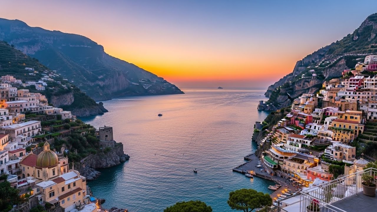 Slow Evening by the Mediterranean Sea 🌊 Italian Ambience