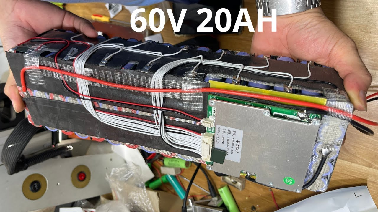 Đóng pin xe điện 60V 20Ah tải cao xả cao chạy bốcvà bền hơn acquy truyền thống