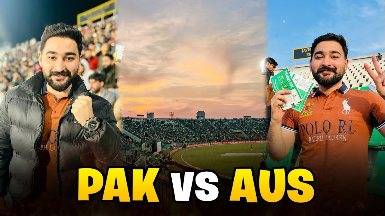 PAK vs AUS 1st T20 🔥 | Live Gaddafi Stadium Vlog | Babar Azam king 👑 unbelievable Match🏏